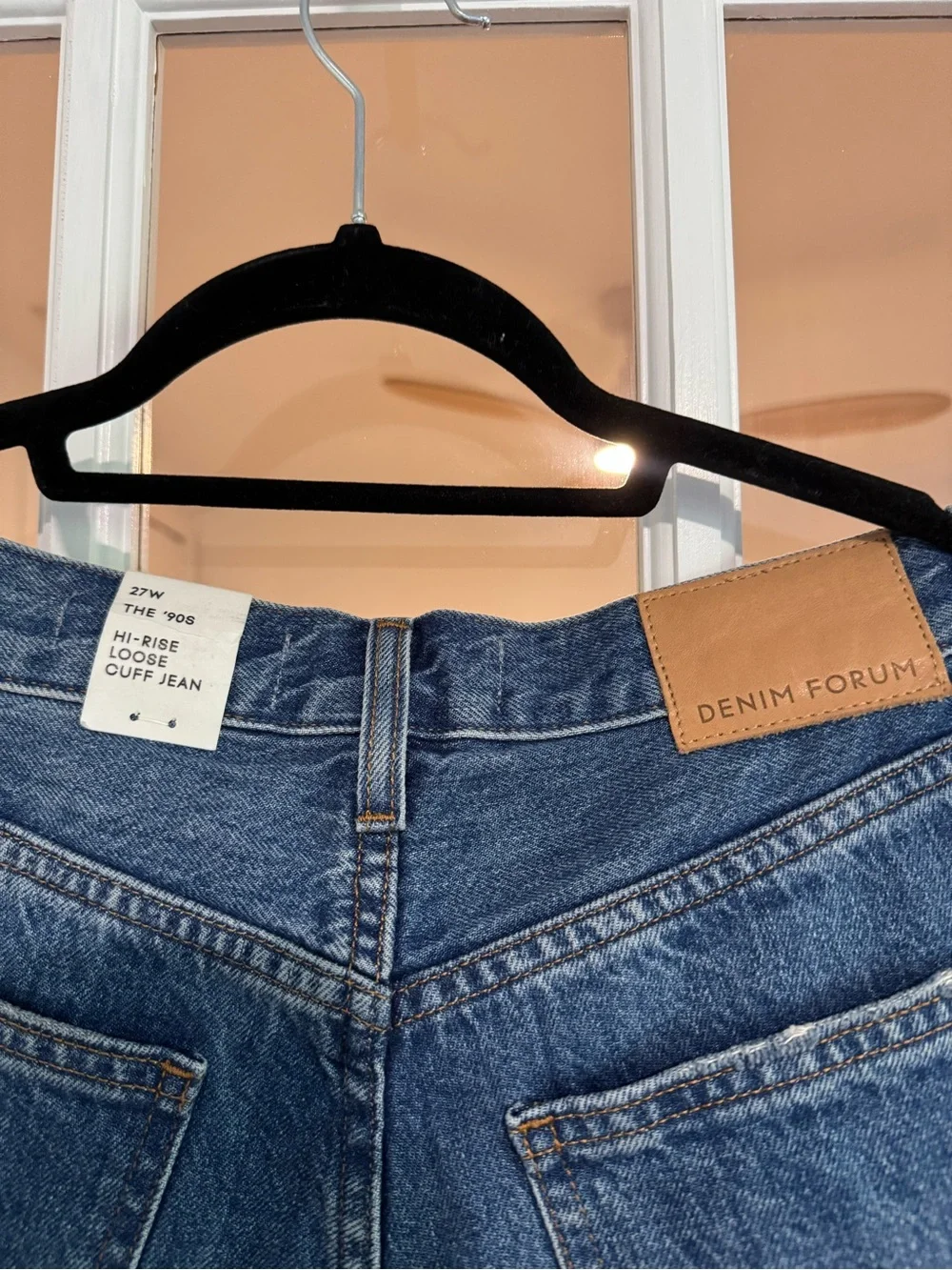 Aritzia Denim Forum The ’90s Hi-Rise Loose Cuff Jeans 27 NWT